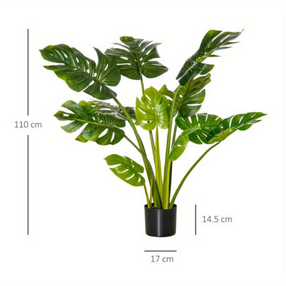 Kunstplant – Kunstbloem – Nepplant – Nepbloem – Groene Kunstplant – Voor Binnen en Buiten – Onderhoudsvriendelijk – 110 cm Hoog
