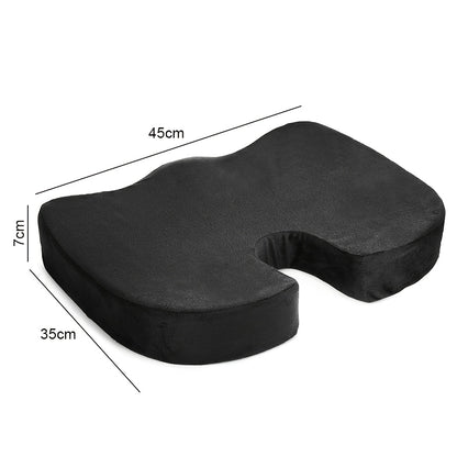Ergonomisch Stoelkussen met U-vormige Rugondersteuning – Ademend Mesh en Gel Pad – Verlicht Druk op Onderrug, Heupen en Billen – Verstelbare Koord, Past op de Meeste Stoelen (45x35x7 cm)