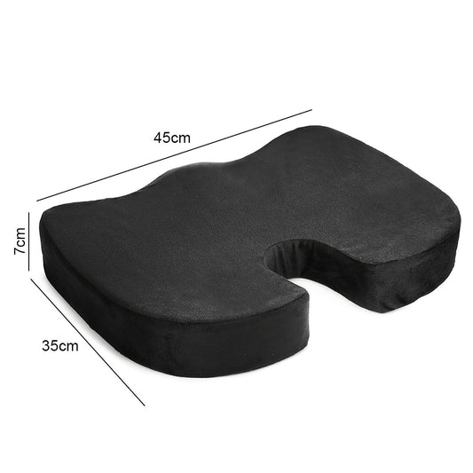 Ergonomisch Stoelkussen met U-vormige Rugondersteuning – Ademend Mesh en Gel Pad – Verlicht Druk op Onderrug, Heupen en Billen – Verstelbare Koord, Past op de Meeste Stoelen (45x35x7 cm)