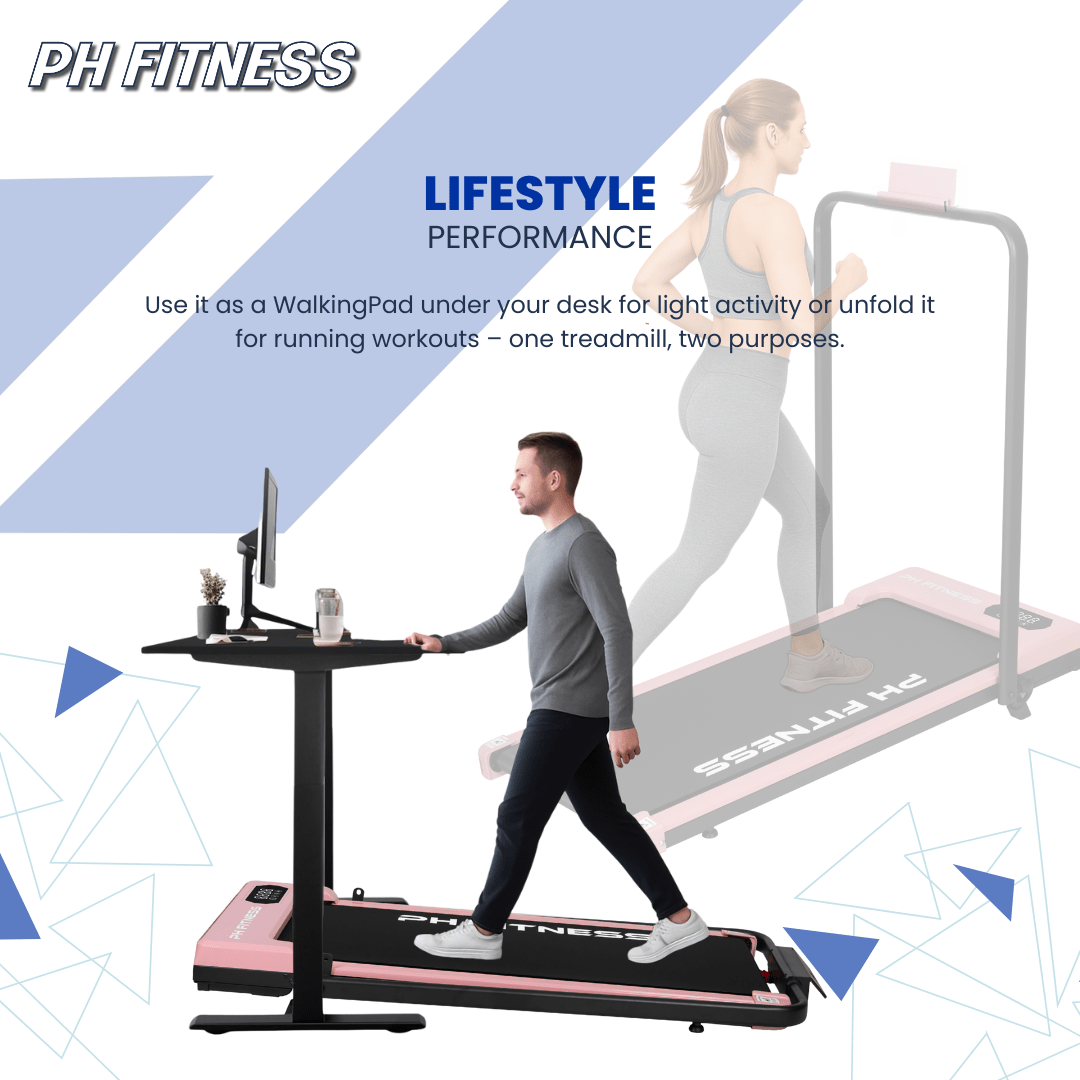 Loopband – Wandelband – Walking Pad – Treadmill – Hardloopband – Inklapbaar – 1,3 PK Motor – Bluetooth & LCD Display