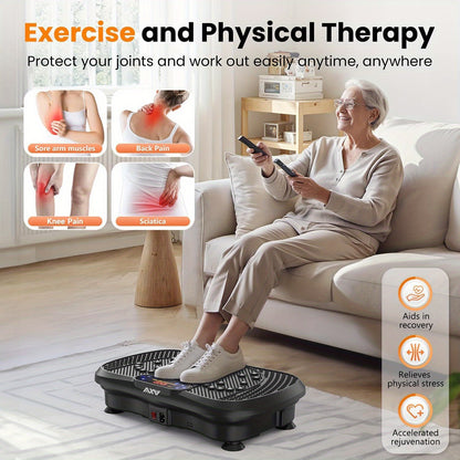 Vibratieplaat – Trilplaat – Fitnessplatform – Powerplate – Vibratietrainer – ABS Materiaal – 230V Met Digitaal Display