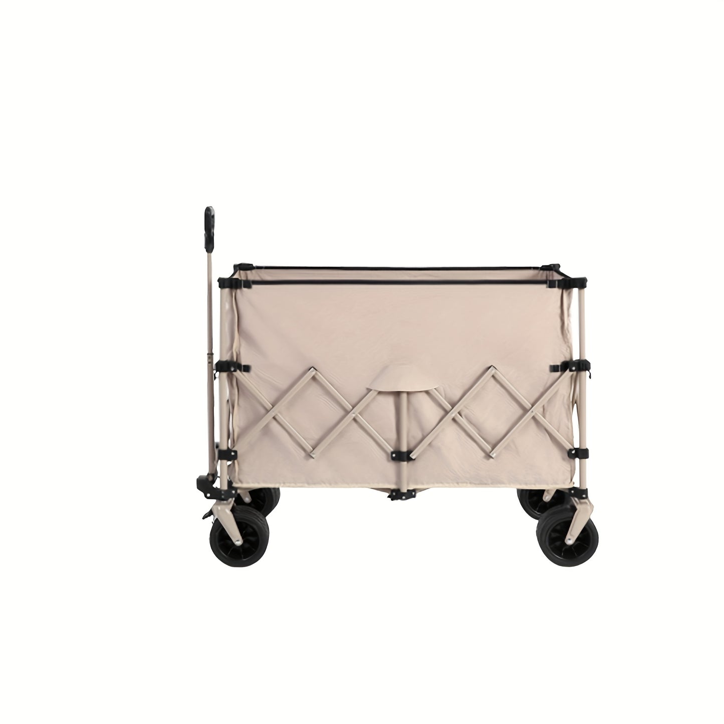 Bolderkar – Bolderwagen – Strandkar – Opvouwbare Kar – Trekkar – Draagkracht 99,79 kg – Grote All-Terrain Wielen & Bekerhouders