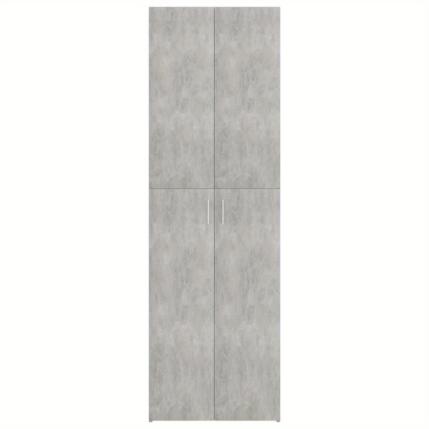 Kantoorkast – Opbergkast – Vitrinekast – Dressoir – Boekenkast – Hoekplanken – Beton Grijs – 60x32x190 cm – Gemaakt van Spaanplaat