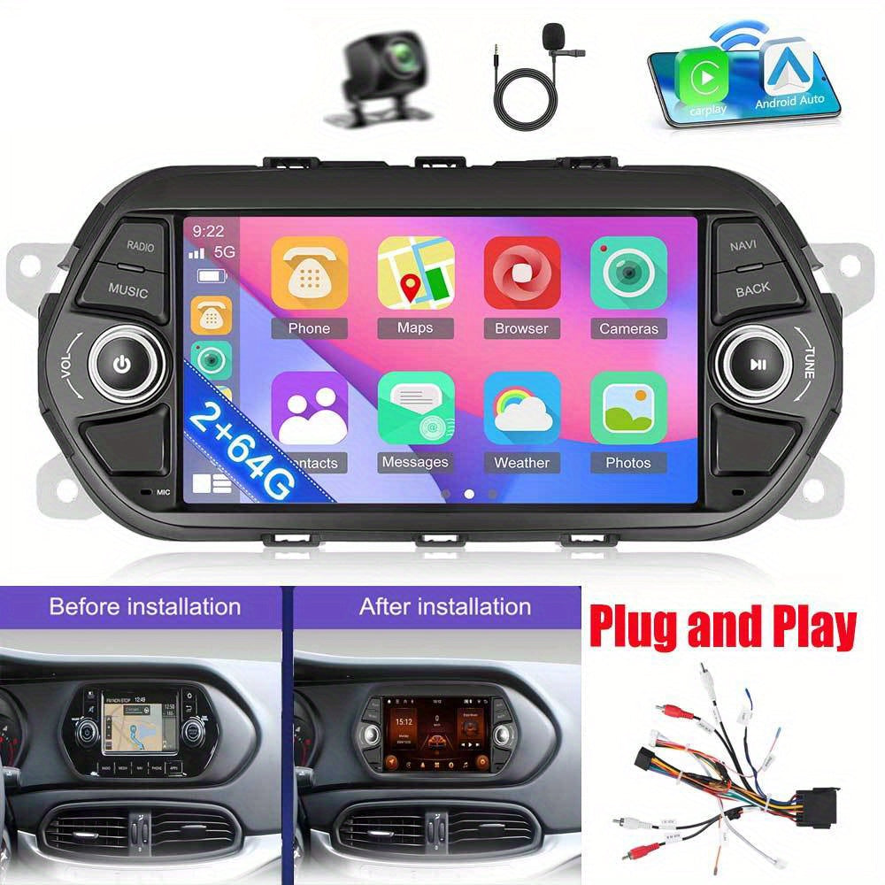 Android Autoradio Fiat Tipo Egea – Multimedia Systeem – Touchscreen Radio – Navigatie Stereo – CarPlay Android Auto – 7 Inch Full HD – Draadloos CarPlay & Achteruitrijcamera