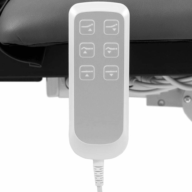 Massagetafel – Massagebank – Behandelbank – Behandeltafel – Massagebed – Elektrisch – 3 Motoren – Max. Draagvermogen 250 kg – In hoogte verstelbaar – Grijs