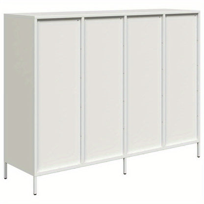 Dressoir – Sideboard – Opbergkast – Ladekast – Commode – Modern – Metaal – 12 Lades – Koudgewalst Staal – 135x39x103,5 cm