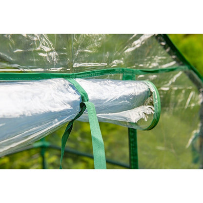 Greenhouse 143x73x195 cm, PVC Film, Metal Frame
