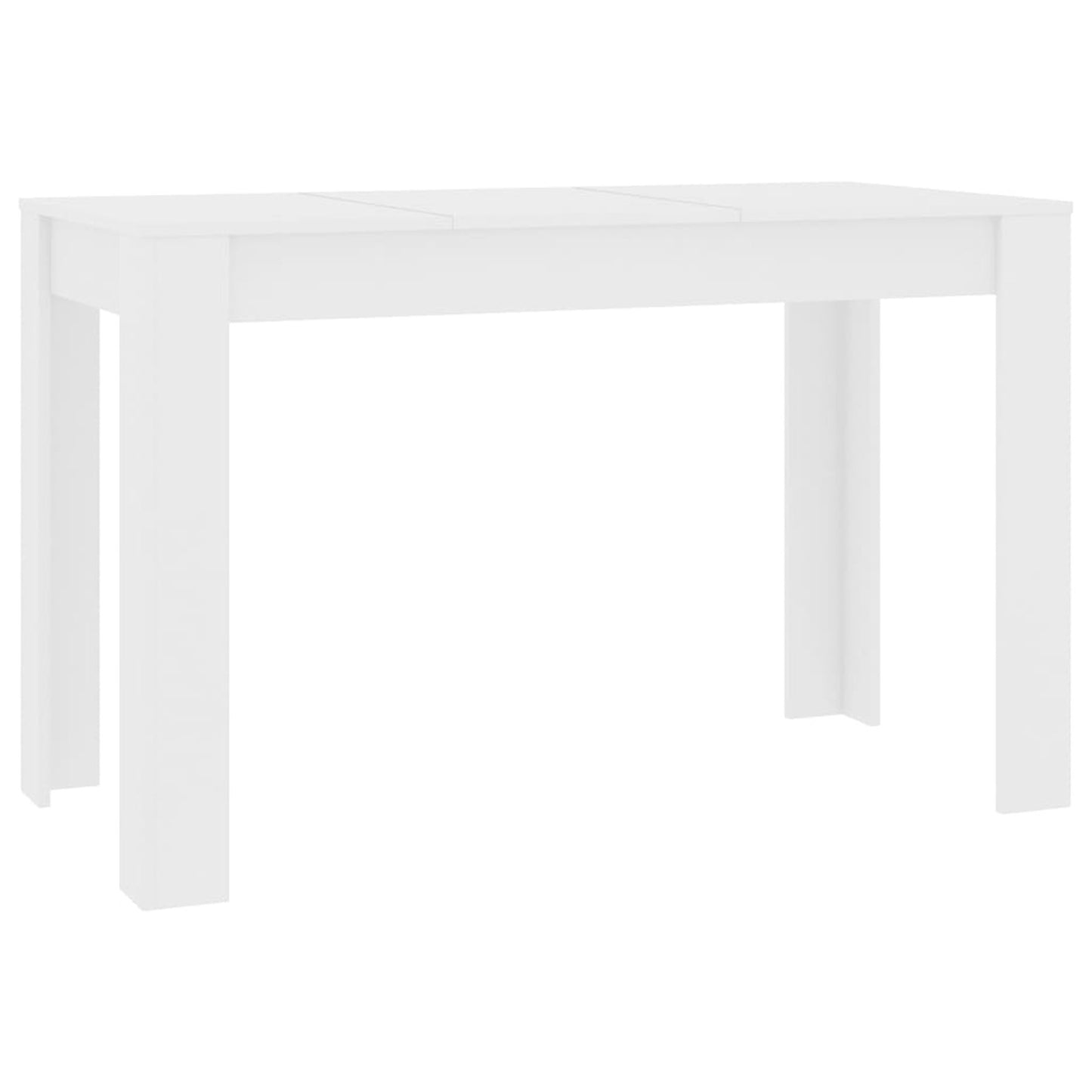 Eetkamertafel – Keukentafel – Tafel – Maaltijdtafel – Eettafel – Wit Design – Hout Materiaal – 120x60x76 cm – Strak & Duurzaam