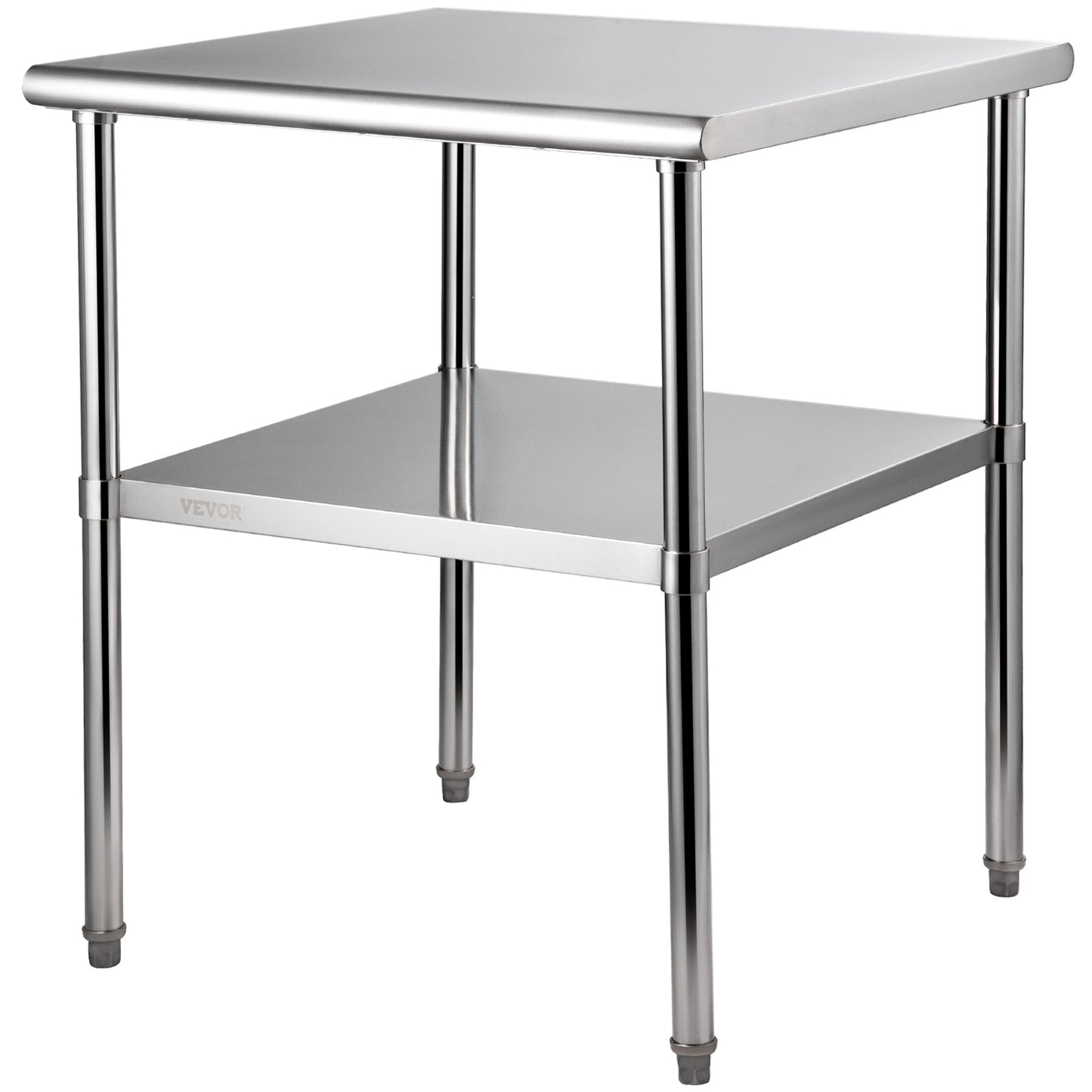 RVS Werktafel – Roestvrijstalen Werkbank – Metaaltafel – Stalen Werktafel – Keukentafel – Verstelbare Poten – Draagkracht 363 kg – 30 x 30 x 36 Inch