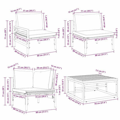 Tuinmeubelen – Loungeset – Zitgroep – Tuinset – Buitenmeubels – Zonder Tafel – Weerbestendig – Comfortabel