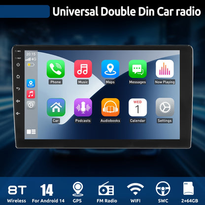 9 inch Android Autoradio – 2 DIN Multimedia Speler – Auto Radio Navigatie – Touchscreen Stereo – 4+64GB Geheugen – HD-IPS Scherm – CarPlay & Android Auto
