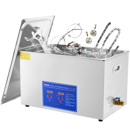Ultrasone Reiniger TH-100A – Ultrasoon Schoonmaakapparaat – Ultrasoon Sieradenreiniger – Ultrasoon Vaatje – Ultrasoon Wasbak – 30 Liter Inhoud – Roestvrij Staal