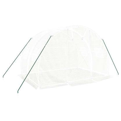 Kweekkas – Tuinkas – Broeikas – Plantenkas – Serre Bianco – Wit Stalen Frame – 6 m² Oppervlakte - 3x2x2m
