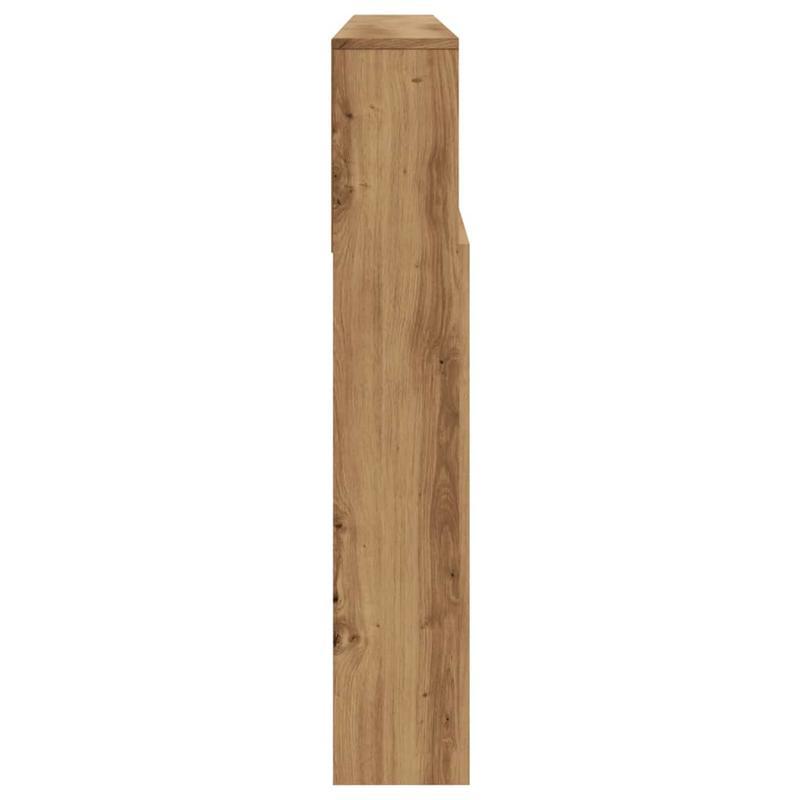 Hoofdeinde – Bedpaneel – Bedwand – Opberghoek – Houten Paneel – Artisan Eiken – 200x19x103,5 Cm – Duurzaam Eco-Design – Eenvoudige Montage