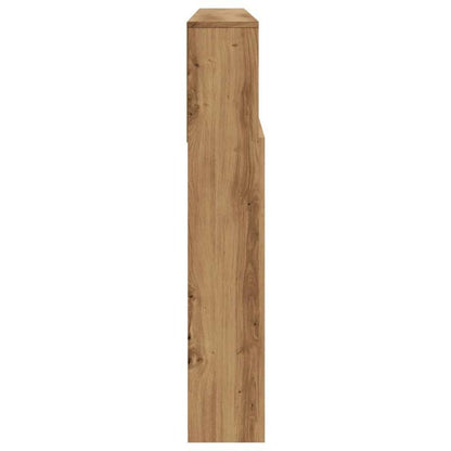 Hoofdeinde – Bedpaneel – Bedwand – Opberghoek – Houten Paneel – Artisan Eiken – 200x19x103,5 Cm – Duurzaam Eco-Design – Eenvoudige Montage