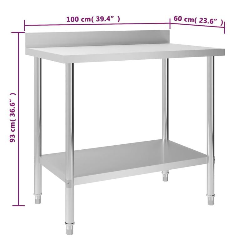 Modern Metal Workbench with 100x60x93cm Base - Sturdy Heavy-Duty Construction, 4-Wheel Rolling Design & Storage Shelves for Home Office Workshop, Compact Space-Saving Workspace, Robust Material Construction