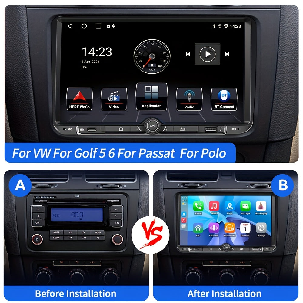 Multimediaplayer Auto – Autoradio – Navigatiesysteem – Carplay Speler – Multimedia Systeem – 9 Inch IPS Touchscreen – Draadloze CarPlay & AHD Achteruitrijcamera