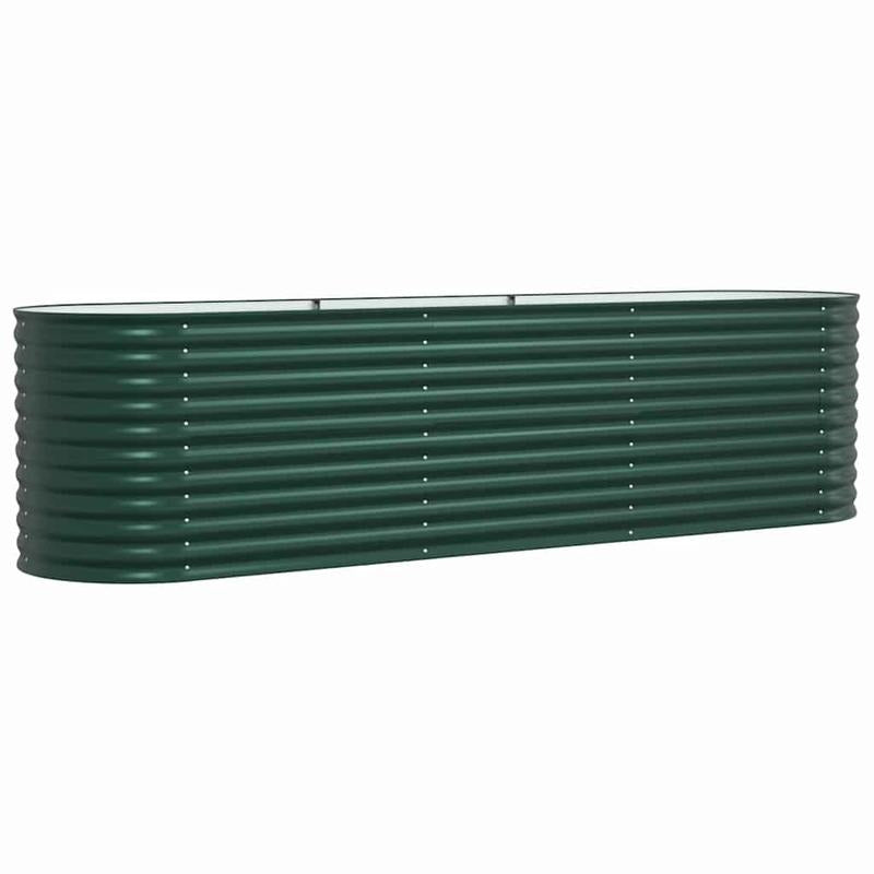 Tuinbed – Buitenbed – Ligbed – Tuinbank – Tuinmeubel – Groen – Stalen Frame – Extra Groot 320x80x81 cm