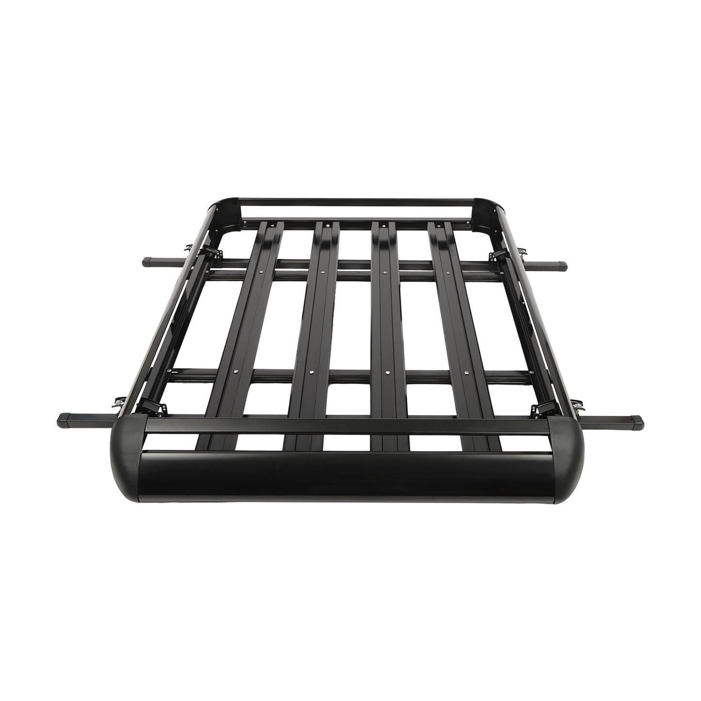 Dakkofferdrager – Dakdrager – Dakraildrager – Autodakdrager – Bagagedrager – Verstelbaar 100-140 cm – Maximaal 150 kg Draagvermogen – Aluminium Zwart