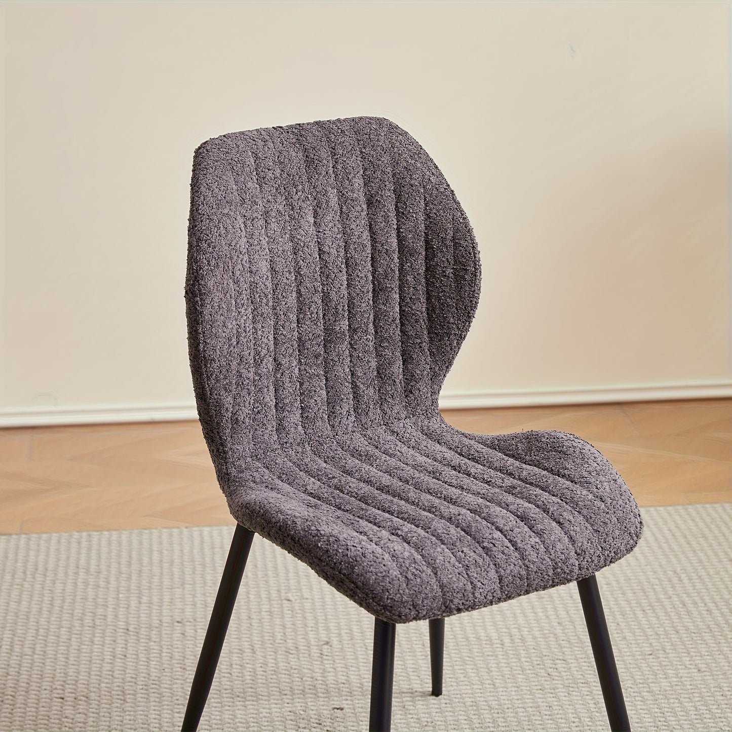 Eetkamerstoelen – Stoelen – Kuipstoelen – Dining Chairs – Woonkamerstoelen – Ergonomisch Design – Linnen Bekleding & Metalen Onderstel