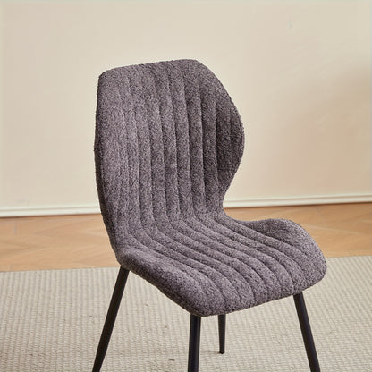 Eetkamerstoelen – Stoelen – Kuipstoelen – Dining Chairs – Woonkamerstoelen – Ergonomisch Design – Linnen Bekleding & Metalen Onderstel