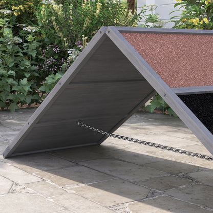 Hondenhindernis – Hondenagility – Behendigheidsparcours – Hondenparcours – Verstelbare Trainingsramp – A-Frame Ontwerp – Antislip Oppervlak – Geschikt Voor Alle Rassen – Grijs