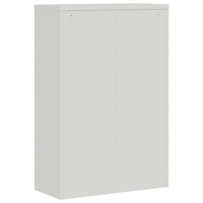 Dossierkast – Archiefkast – Mappenkast – Opbergkast – Documentenkast – Grijs Staal – 90x40x140 cm – Duurzaam & Stevig