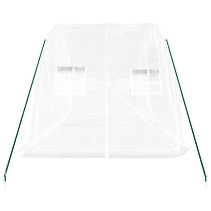 Kas – Serre – Kweekkas – Broeikas – Tuinkas – Witte Stalen Frame – 10 m² Ruimte – 5x2x2,3 Meter Groot