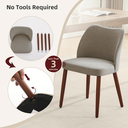 Eetkamerstoel – Stoel – Kuipstoel – Draaistoel – Keukenstoel – Mid Century Design – Ergonomische Stevige Rugleuning – Set Van 2 Groen