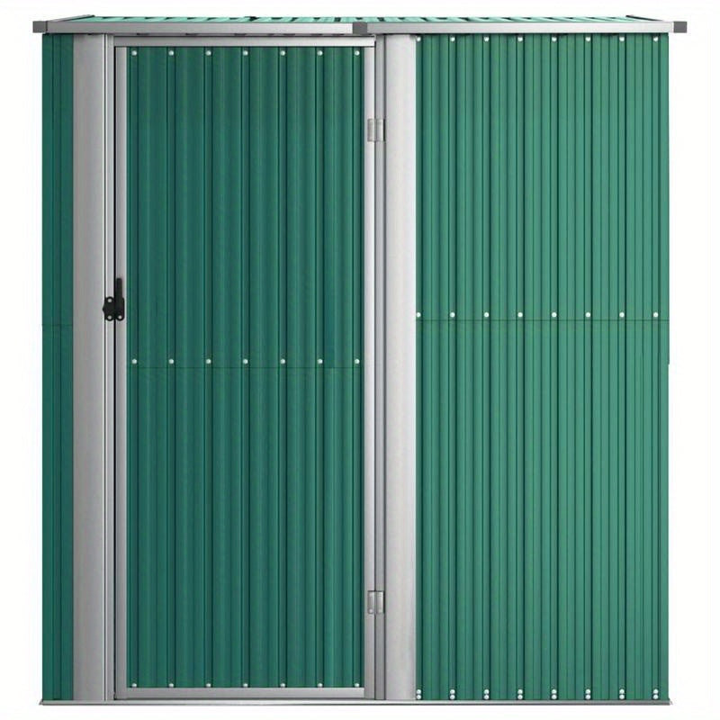 Tuinschuur – Buitenschuur – Opslagbox – Gereedschapsschuur – Buitenberging – Weerbestendig Gegalvaniseerd Staal – Ruim 180x97x210 cm – Mobiel Met Verwijderbare Panelen