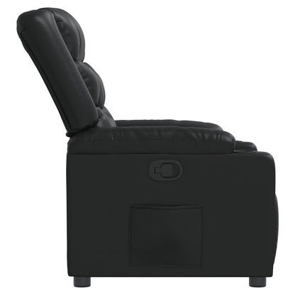 Elektrisch Verstelbare Relaxstoel – Elektrische Fauteuil – Relax Fauteuil – Verstelbare Stoel – Elektrische Loungestoel – Zwart Kunstleer – Verstelbaar Tot 135 Graden