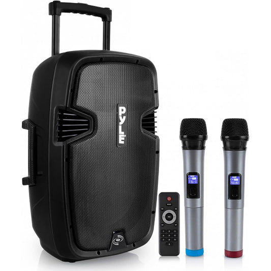 Draadloze Speaker – Bluetooth Speaker – Mobiele Luidspreker – PA Systeem – Karaoke Speaker – 1000W Piekvermogen – Ingebouwde Oplaadbare Accu Met Wieltjes