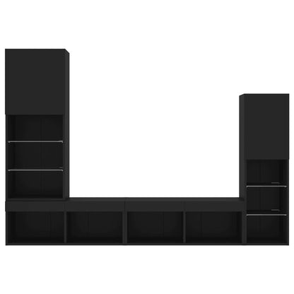TV Wandmeubel – TV Meubel – Wandkast – TV Kast – Zwevend Meubel – RGB LED Verlichting – Hoogwaardig Houtmateriaal – Zwart