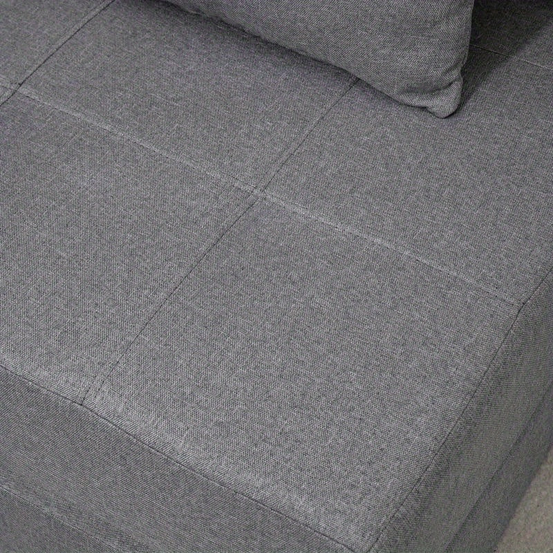 Relaxfauteuil – Slaapstoel – Loungestoel – Zetel – Fauteuil – Multifunctioneel – Donkergrijs – Foamgepolsterd – Afneembare Hoes