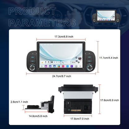 Android 15 Autoradio – Android Auto – Mirror Link – DAB+ Radio – Multimedia Systeem – 6,2 Inch HD Touchscreen – Inclusief AHD Achteruitrijcamera & Draadloos CarPlay