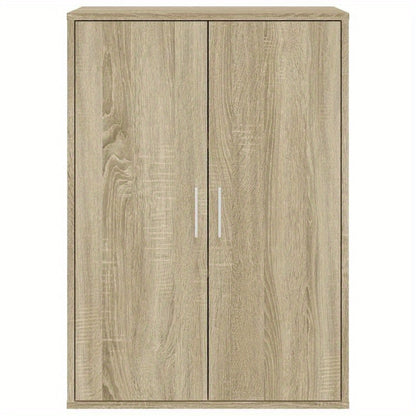 Sideboards (2pcs). Sonoma oak, 60 x 31 x 84cm. This storage cabinet offers ample storage space for neatly storing various items and keeping your room organized.