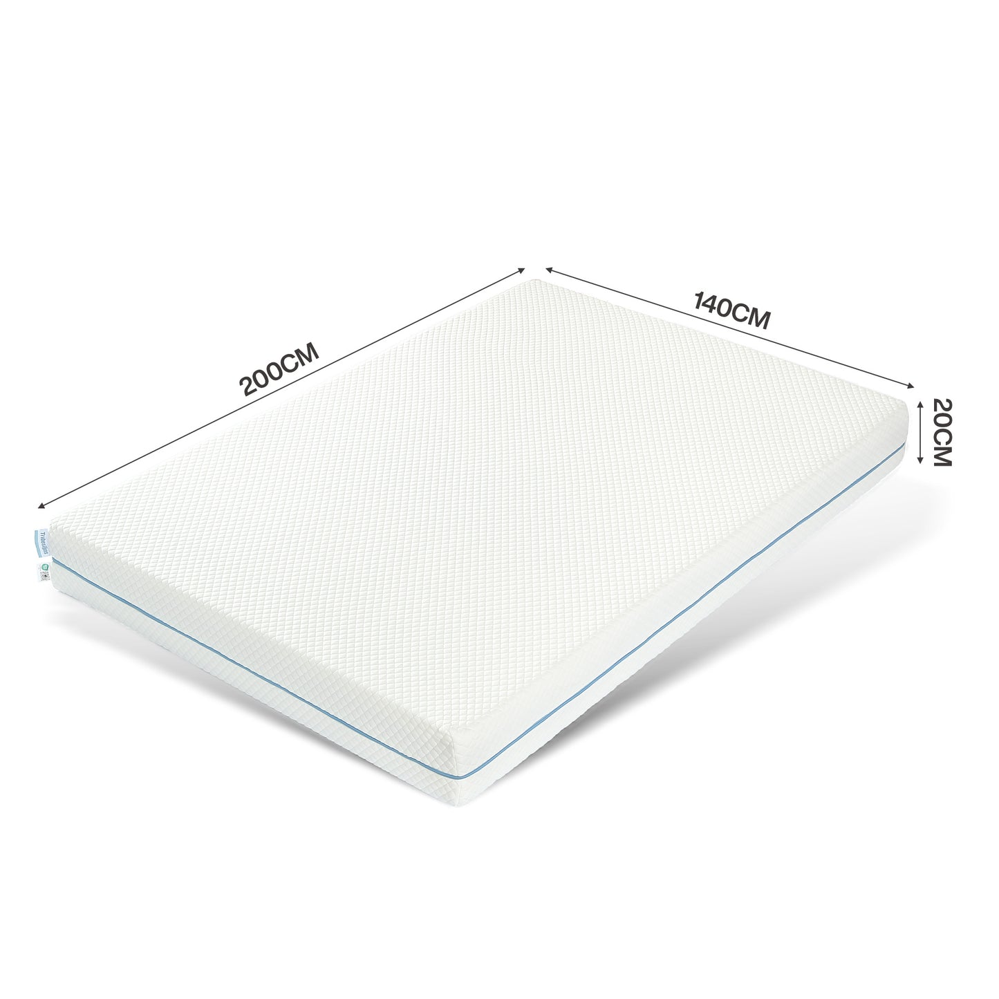 Matras – Slaapmatras – Bedmatras – Foam Matras – Schuimmatras – 90x200 cm – 7-Zones Ergonomisch – Afneembare Wasbare Hoes