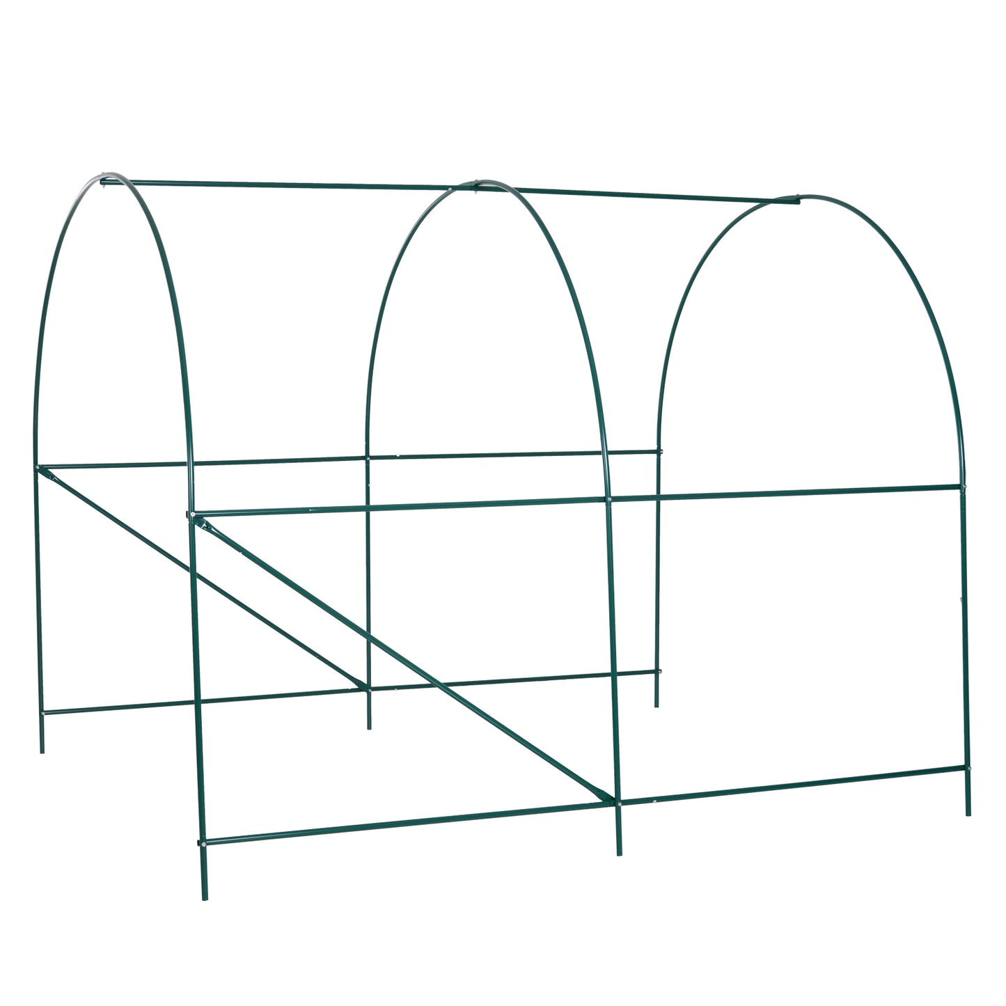 Kweekkas – Groentekas – Tuinkas – Tunnelkas – Kweekfoliekas – 395x195x190 cm – Waterafstotende PE-Folie – Verstelbare Ventilatie met Ritsen