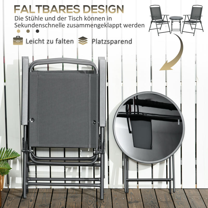 Outdoor furniture set, garden bistro dining table and chairs, durable and easy to clean