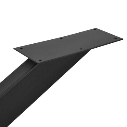 Tafelonderstel – Onderstel Tafel – Tafelframe – Metalen Frame – Zwart Staal – 85x85x71 cm – Stevig & Duurzaam – Inclusief Montage & Vloerbeschermers