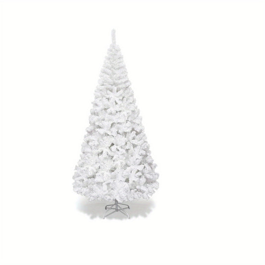 Kunststof kerstboom – nepspar – witte kerstboom – feestboom – kerstdecoratie – 213 cm hoog – 950 PVC takken – inklapbare metalen standaard – stevige voet