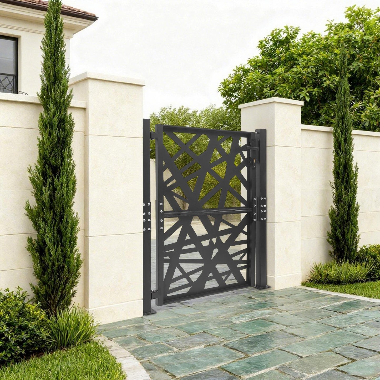 Garden Gate, Outdoor Garden Entrance Gate, Garden Metal Gate