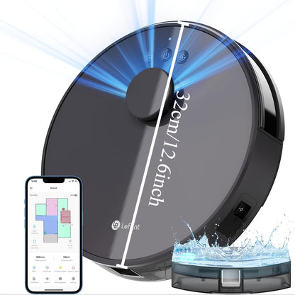 Robotstofzuiger – Robotstofzuiger Met Dweilfunctie – Automatische Stofzuiger – Slimme Vloerreiniger – Wifi Robotstofzuiger – 3200mAh Batterij – 3D Obstakelvermijding