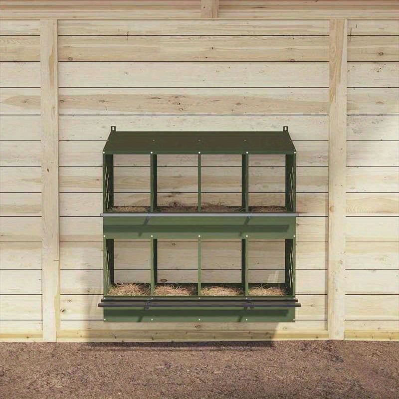 Huisdierenkooi – Kleine Dierenkooi – Vogelkooi – Hamsterkooi – Eekhoornkooi – Groen Dolphin Design – Metalen Frame – 8 Compartimenten – Binnen en Buiten Gebruik