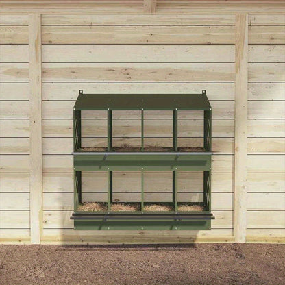 Huisdierenkooi – Kleine Dierenkooi – Vogelkooi – Hamsterkooi – Eekhoornkooi – Groen Dolphin Design – Metalen Frame – 8 Compartimenten – Binnen en Buiten Gebruik