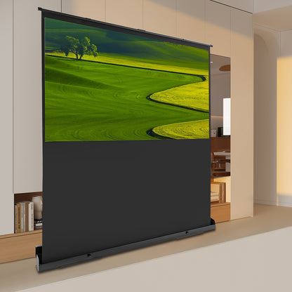 Projectiescherm – Beamerscherm – Projectiedoek – Draagbaar Scherm – Vloerprojectiescherm – 80 Inch – Aluminium Frame & 1.2 Gain