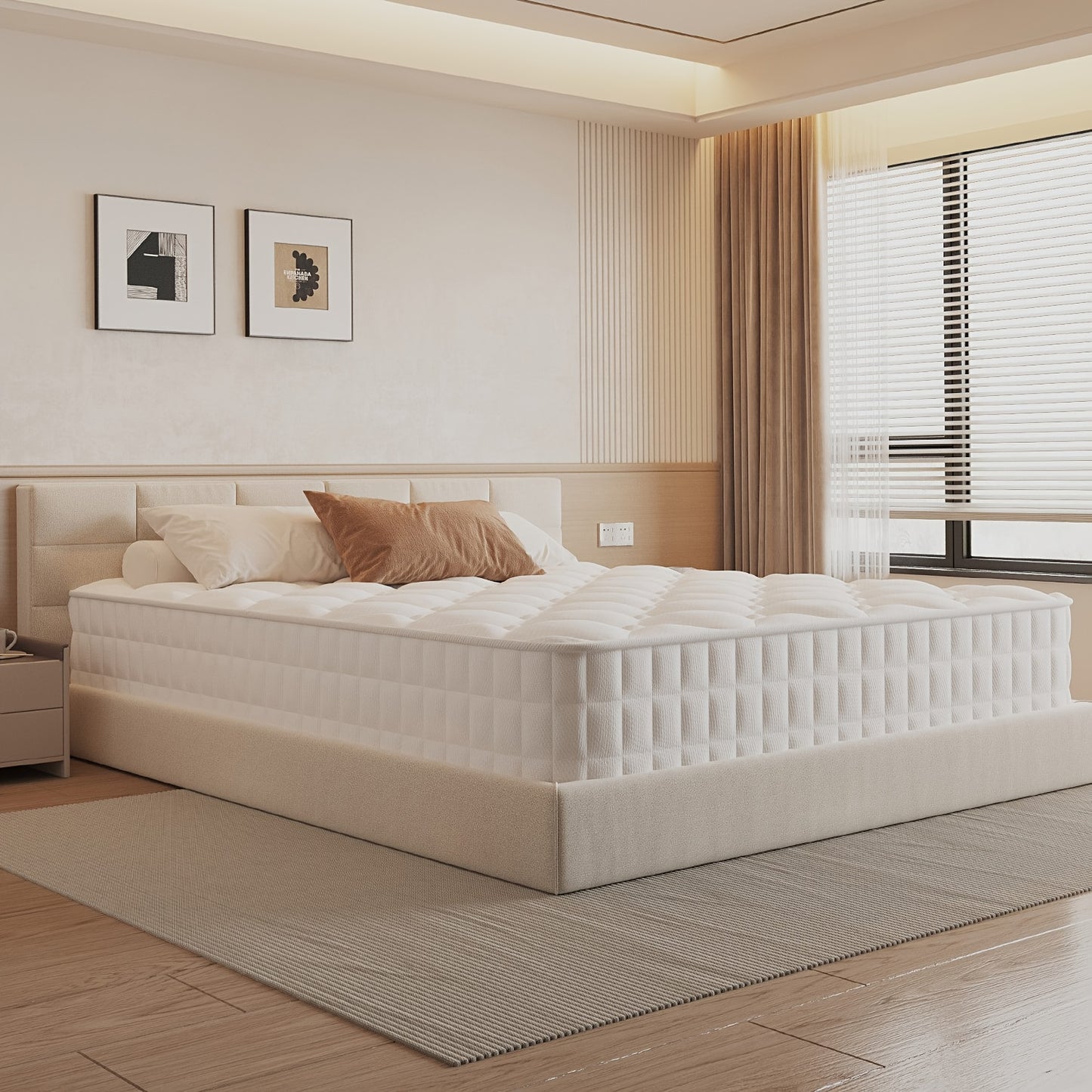 Matras – Pocketveringmatras – Tweepersoonsmatras – 7-Zones Matras – Koudschuimmatras – 140x190/90x200 cm – Stevig H3 Ligcomfort – Afneembare Wasbare Katoenen Hoes