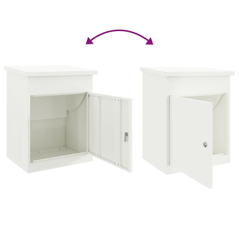 Pakketbox – Pakketbrievenbus – Pakketkluis – Brievenbus – Pakketcontainer – Gegalvaniseerd Staal – Veilig Slot – Weerbestendig Design – 44x35x59 cm