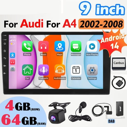 Android Autoradio – Multimedia Systeem – Navigatiesysteem – DAB+ Radio – Achteruitrijcamera – 9 Inch HD Touchscreen – Draadloze CarPlay & Android Auto
