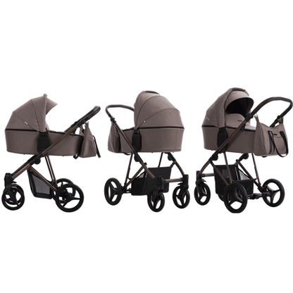 3‑in‑1 Multifunctionele Kinderwagen met Autostoel – Wandelwagen, Draag‑ & Zitkuip in Eén – Compact & Opvouwbaar